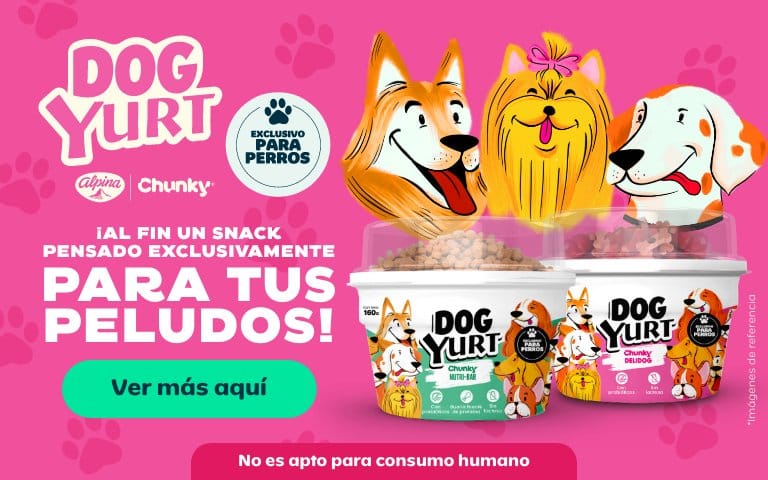 Dog Yurt: el snack lácteo que une a Alpina y Chunky en una alianza pensada para mascotas